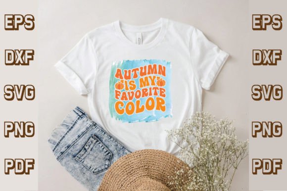 Autumn is My Favorite Color Svg, Retro T-Shirt Designs Review