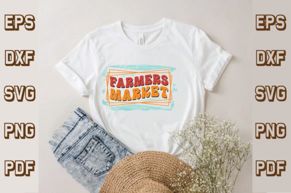 Farmers Market Svg, Retro for T-Shirt Designs