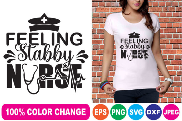Feeling Stubby Nurse T Shirt Design