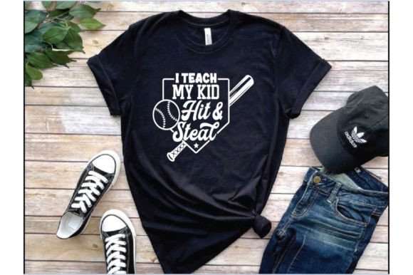 I Teach My Kide Hit and Sreal T-Shirt Design