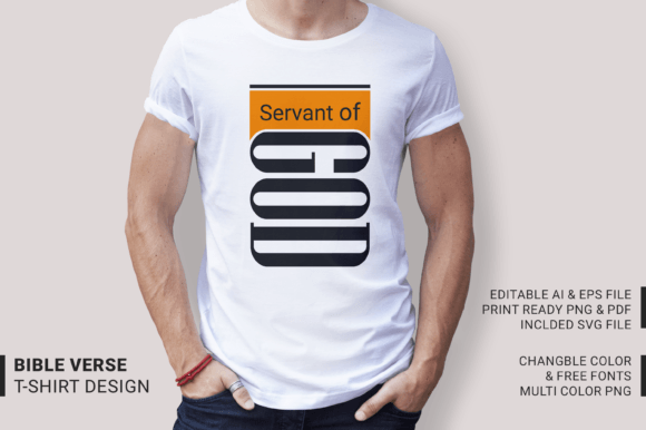 Servant of GOD, Christmas T-shirt Design