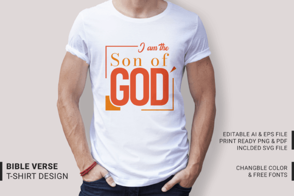Son of God Christmas T-shirt Typography